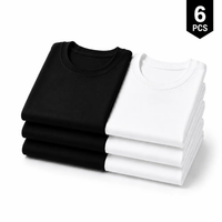 6PCS(3Black 3White)