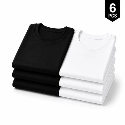 12-Pack$39.99 ;6-Pack$29.99 Great Value Stock Up ;Men's 180 GSM Crew Neck Short-Sleeve T-Shirts - Black, White Color Options t shirts for men clothing fashion plain style t shirt packs for men 12pack t shirts for men summer shirts,back to school,sohochic