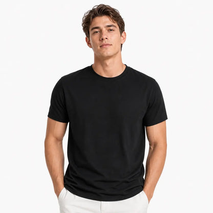 12-Pack$39.99 ;6-Pack$29.99 Great Value Stock Up ;Men's 180 GSM Crew Neck Short-Sleeve T-Shirts - Black, White Color Options t shirts for men clothing fashion plain style t shirt packs for men 12pack t shirts for men summer shirts,back to school,sohochic