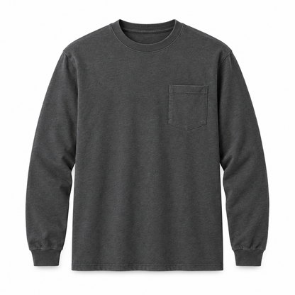 🔥Men's Heavyweight Cotton Pocket T-Shirt – Relaxed Fit Everyday Casual Tee | Big & Tall Available