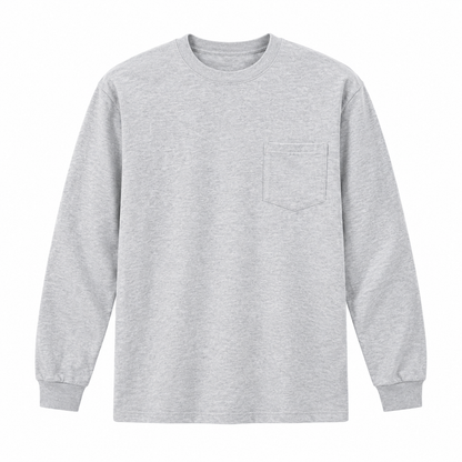 🔥Men's Heavyweight Cotton Pocket T-Shirt – Relaxed Fit Everyday Casual Tee | Big & Tall Available